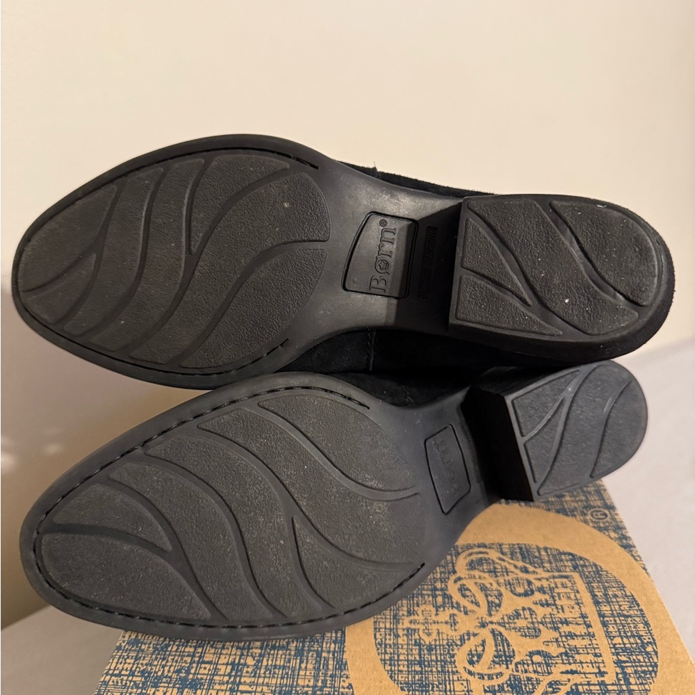 Born Women's Black Suede Clogs - Picture 8 of 8